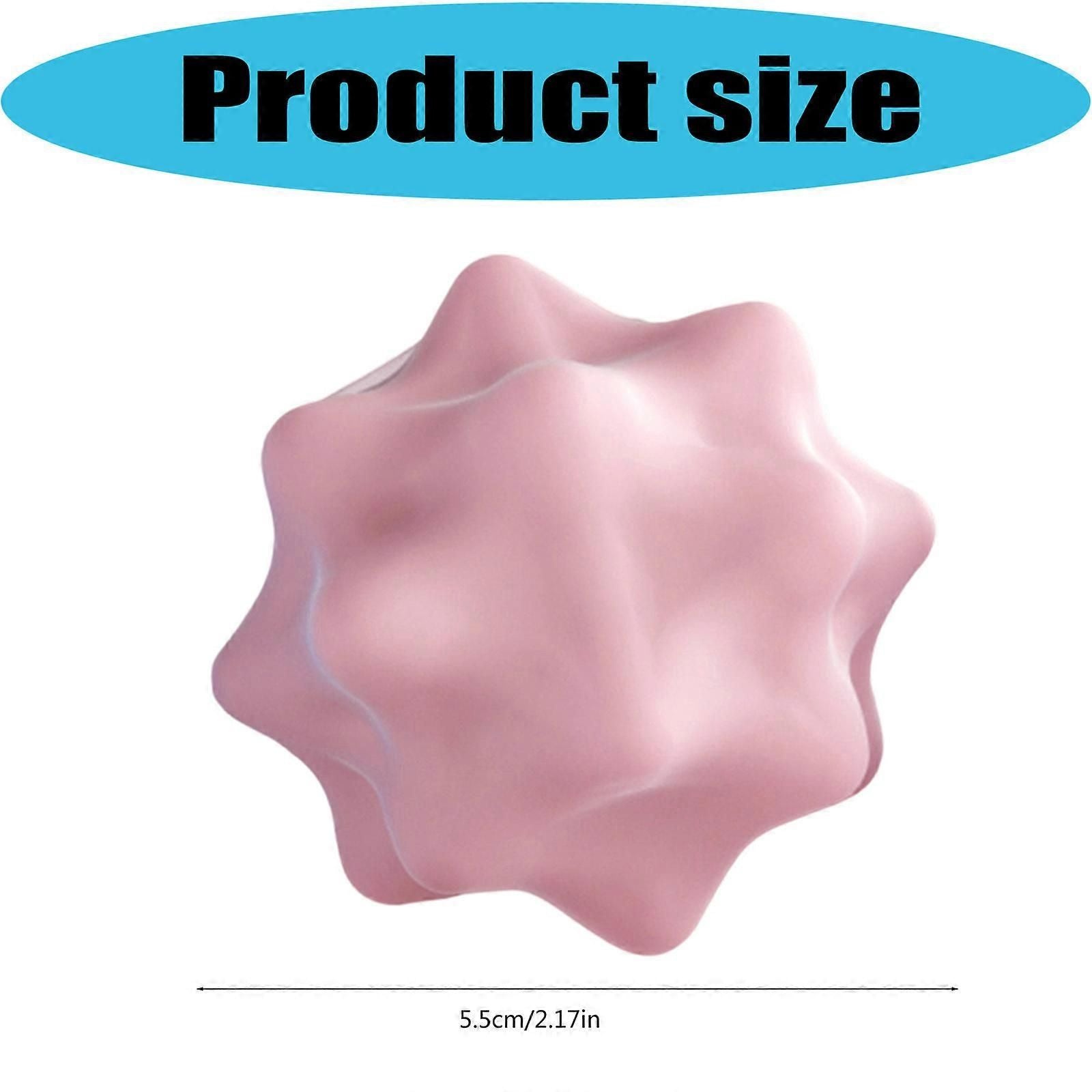 Fitness Massage Ball for Myofascial Release, Deep Tissue Trigger Point Therapy for Muscle Recovery, Back, Neck, Shoulder and Foot Massage - Pink