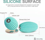 Vibrating Massage Ball for Muscle Recovery, Silicone Myofascial Massage Ball