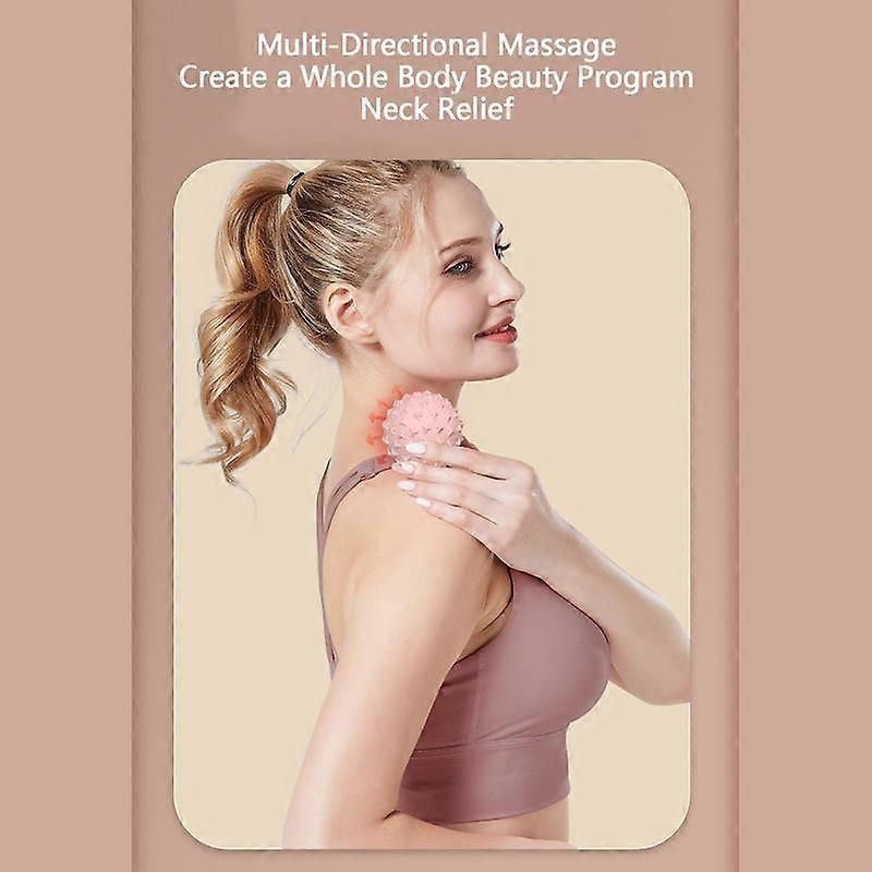 TPE Massage Ball for Deep Tissue Muscle Massage, Trigger Point Therapy, Yoga, Fitness and Muscle Recovery - Pink