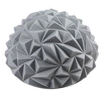 Yoga Hemisphere Massager Pointed Massage Ball Decompression Yoga Massager Exercise Ball Soft and Comfortable - Gray