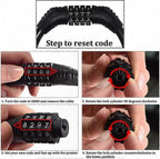 Bike Lock,4-Digit Password Bicycle Lock Portable Anti Theft Bike Password Lock for Bicycles, Motorbike, Electric Bicycles (Black)
