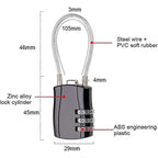 Cable Lock, Retractable Cable Lock, Digital Combination Lock, Bicycle Helmet Lock, Combination Cable Lock, Bicycle Cable Lock, Number Cable Lock, Comb