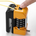 4-Digit Combination Disc Brake Lock, Portable Anti-Theft Security Lock for Motorcycle, Bicycle and Scooter - Red
