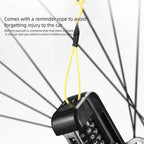 4-Digit Combination Disc Brake Lock, Portable Anti-Theft Security Lock for Motorcycle, Bicycle and Scooter - Blue