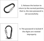 Bike Lock Cable 3 Digit Resettable Combination Cable Lock, Portable Bicycle Code Lock For Outdoor, Small Security Bicycle Lock , For Bike,black