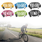 5-Digit Resettable Combination Bike Cable Lock, Self-Coiling Waterproof Anti-Theft Security Lock for Bicycle, Motorcycle, Scooter and Skateboard - Black