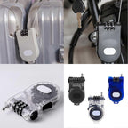 Combination Helmet Cable Lock, Portable Security Cable Lock for Motorcycle Helmet, Bicycle Helmet, Backpack and Luggage - Light Grey