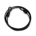 Widely Used Bicycle Lock Double Head Ring Design Anti-theft Security Bicycle Lock Rope for Bike - Black