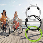 Widely Used Bicycle Lock Double Head Ring Design Anti-theft Security Bicycle Lock Rope for Bike - Black