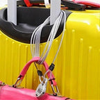 Widely Used Bicycle Lock Double Head Ring Design Anti-theft Security Bicycle Lock Rope for Bike - Black