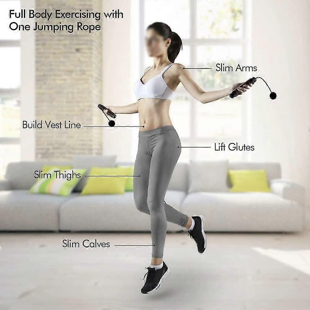 Jump Rope,Ropeless Jump Ropes For Fitness,skipping Rope For Wellness Beginners,adults Workout - Green