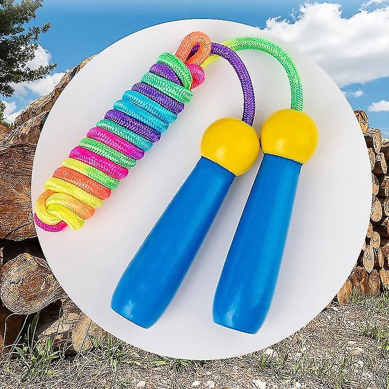 Jump Rope Beaded Skipping Rope Adjustable Tangle-free Segmented Jumping Rope - Blue