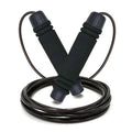 Adjustable Speed Jump Rope with Soft Memory Foam Handles, Tangle-Free Skipping Rope for Fitness, Cardio Workout & Exercise - Black