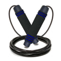 Adjustable Speed Jump Rope with Soft Memory Foam Handles, Tangle-Free Skipping Rope for Fitness, Cardio Workout & Exercise - Blue
