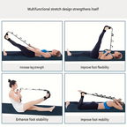 Yoga Stretch Strap, Foot & Leg Stretching Strap, Flexibility Strap for Ankle Ligament, Fascia, Muscle & Physical Therapy - Blue