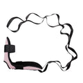 Yoga Stretch Strap, Foot & Leg Stretching Strap, Flexibility Strap for Ankle Ligament, Fascia, Muscle & Physical Therapy - Light pink