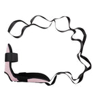 Yoga Stretch Strap, Foot & Leg Stretching Strap, Flexibility Strap for Ankle Ligament, Fascia, Muscle & Physical Therapy - Light pink