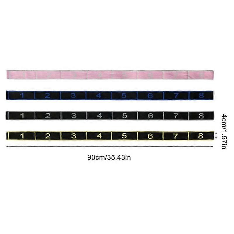 Stretching Strap, 8 Loop Yoga Straps for Stretching, Elastic Stretch Strap Stretch Band for Exercise Yoga Fitness Gym - Black