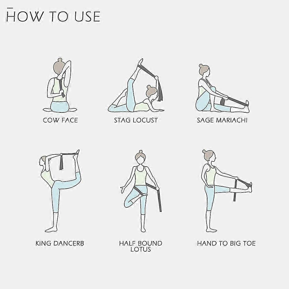 Yoga Strap With Loops - Stretching Strap, Eco-friendly, Physical Therapy Strap, Yoga Stretch Strap & Mat Carrier