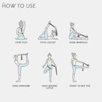 Yoga Strap With Loops - Stretching Strap, Eco-friendly, Physical Therapy Strap, Yoga Stretch Strap & Mat Carrier