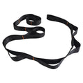 Yoga Stretch Strap with Handles for Stretching, Non-Elastic Exercise Strap for Physical Therapy, Pilates, Yoga & Flexibility Training - Black
