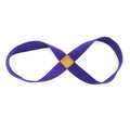 Infinity Yoga Stretch Strap, Double Loop Stretching Strap for Yoga, Pilates, Physical Therapy & Flexibility Training - Purple