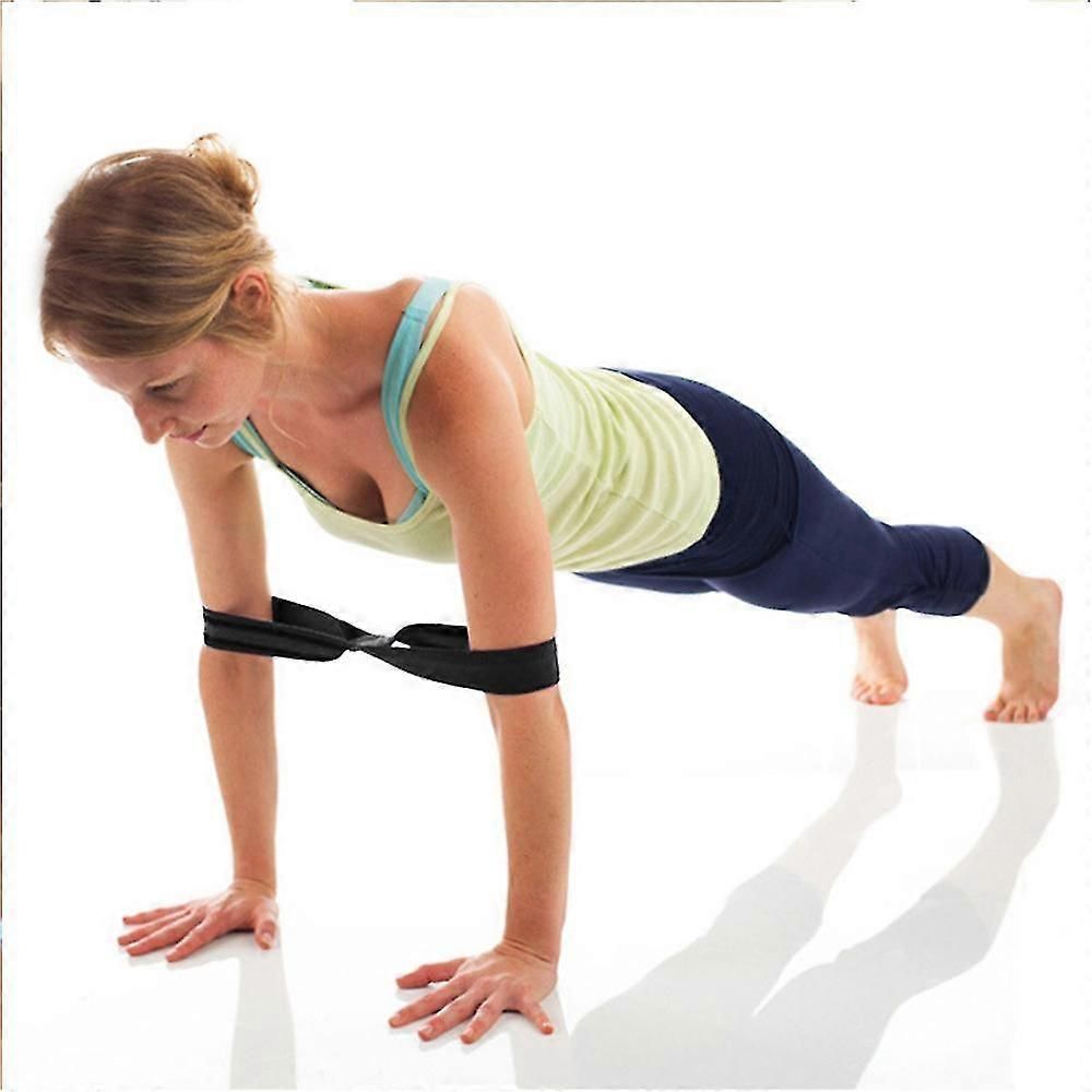 Infinity Yoga Stretch Strap, Double Loop Stretching Strap for Yoga, Pilates, Physical Therapy & Flexibility Training - Orange