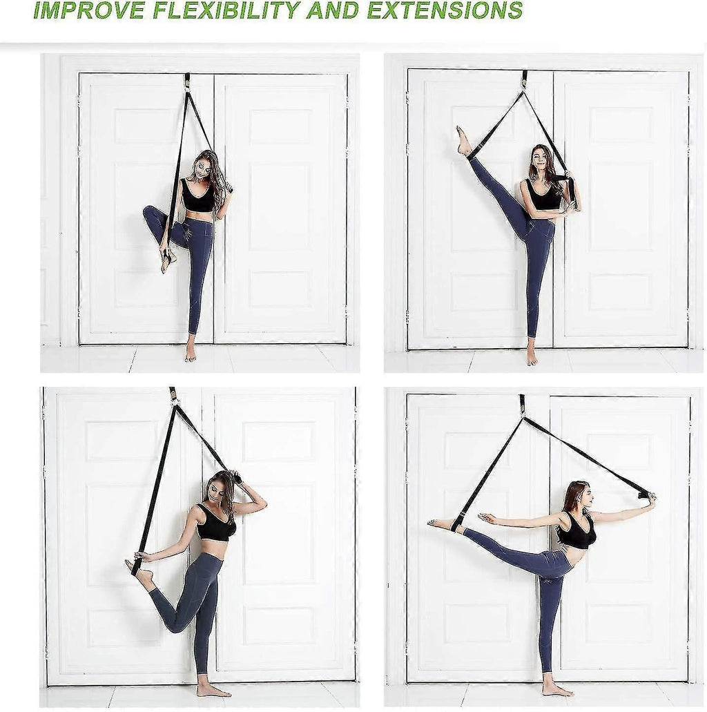Leg Stretch Band - Easy Install on Door - Dance and Gymnastic Exercise Stretching Strap