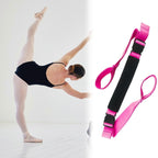 Yoga Strap Yoga Stretching Strap Premium Fitness Portable Exercise Dance - Rose Red