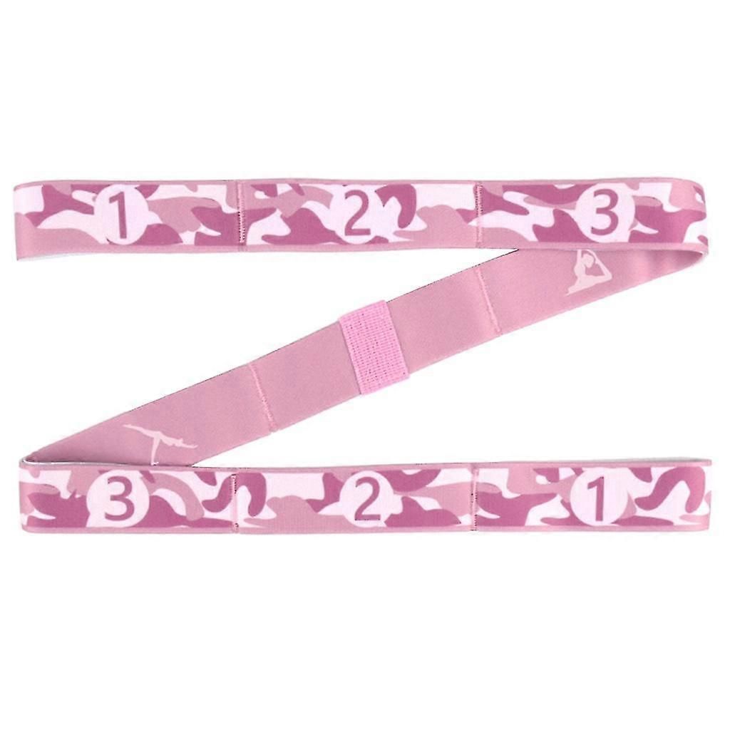 Yoga Pull Strap Belt Multifunctional Yoga Stretching Strap Or Women Men Adults - Pink
