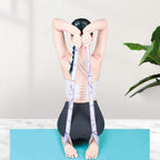 Yoga Pull Strap Belt Multifunctional Yoga Stretching Strap Or Women Men Adults - Pink