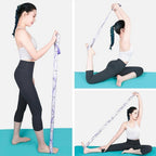 Yoga Pull Strap Belt Multifunctional Yoga Stretching Strap Or Women Men Adults - Green