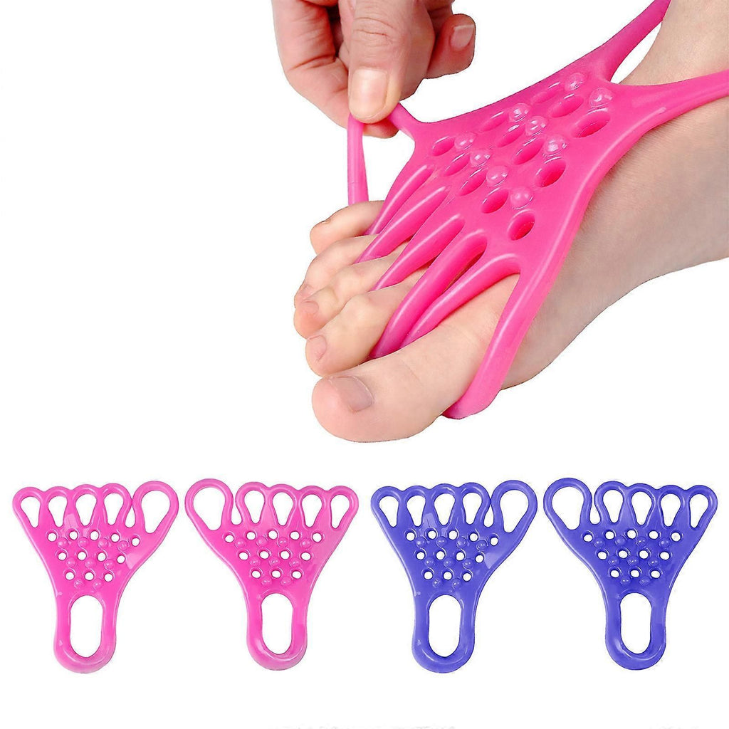 Yoga Stretching Belt Foot Stretcher Calf Tendonitis Ankle Strap Bands Yoga Stretch Strap Calf Leg Foot Stretcher - Pink