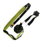 Yoga Strap for Stretching Multifunction Back Bend Assist Trainer Door Waist Back Leg Stretch Strap for Dancing Gym Green
