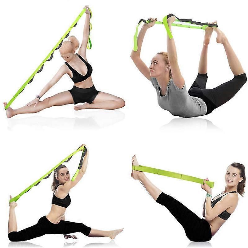 Yoga Strap - Stretching Strap with 12 Loops to Improve Flexibility for Fitness,Pilates and Physical Therapy