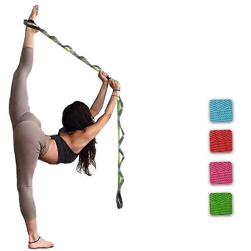 Yoga Strap - Stretching Strap with 12 Loops to Improve Flexibility for Fitness,Pilates and Physical Therapy