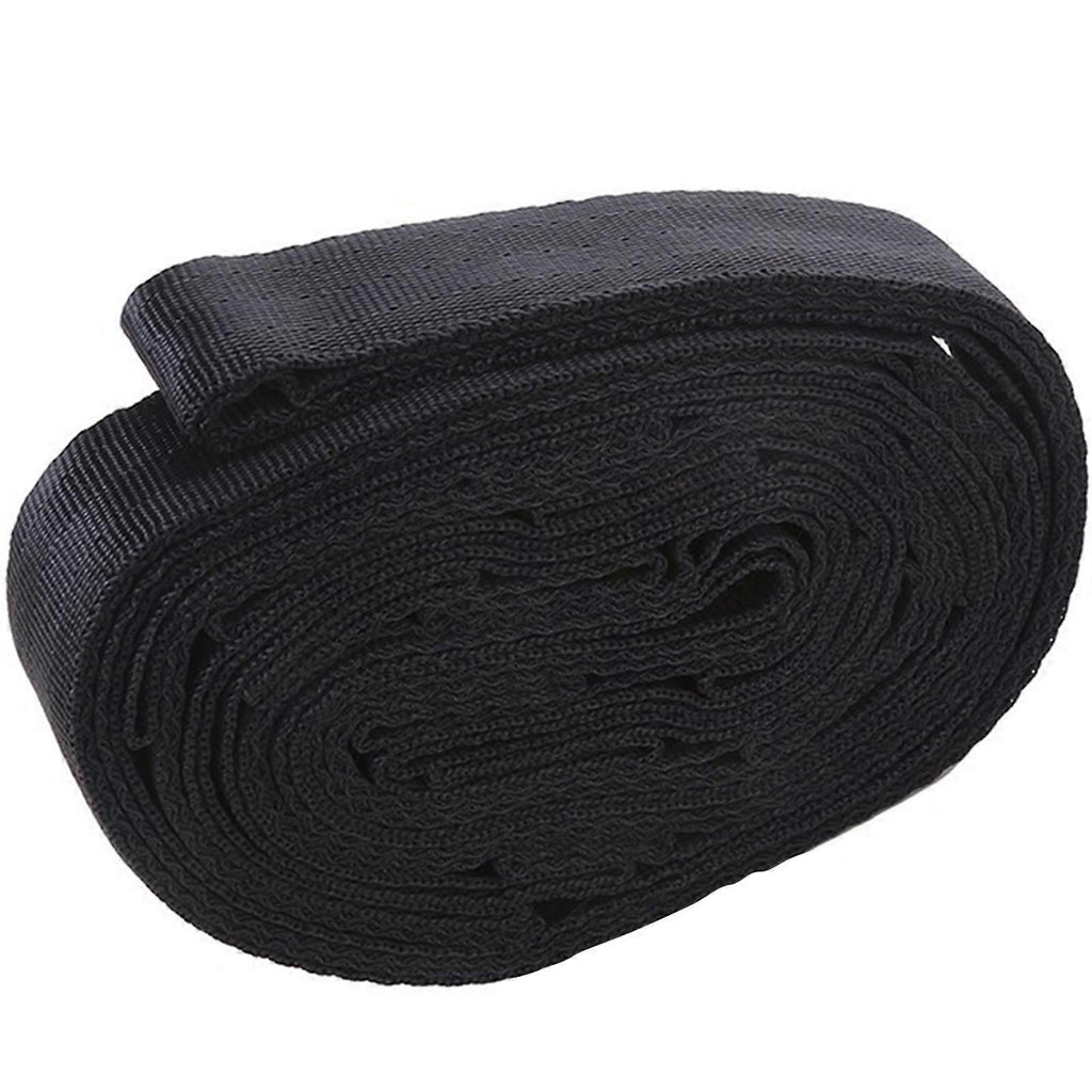 2pcs Hammock Tree Straps Set Effortless Operation Lightweight Stretching Straps Suitable for Hiking Camping - Black