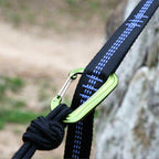 2pcs Hammock Tree Straps Set Effortless Operation Lightweight Stretching Straps Suitable for Hiking Camping - Blue