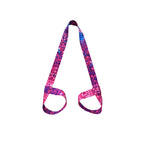 2-in-1 Yoga Mat Carry Strap & Stretch Strap with Adjustable Buckles for Yoga, Pilates & Fitness - Magenta-purple