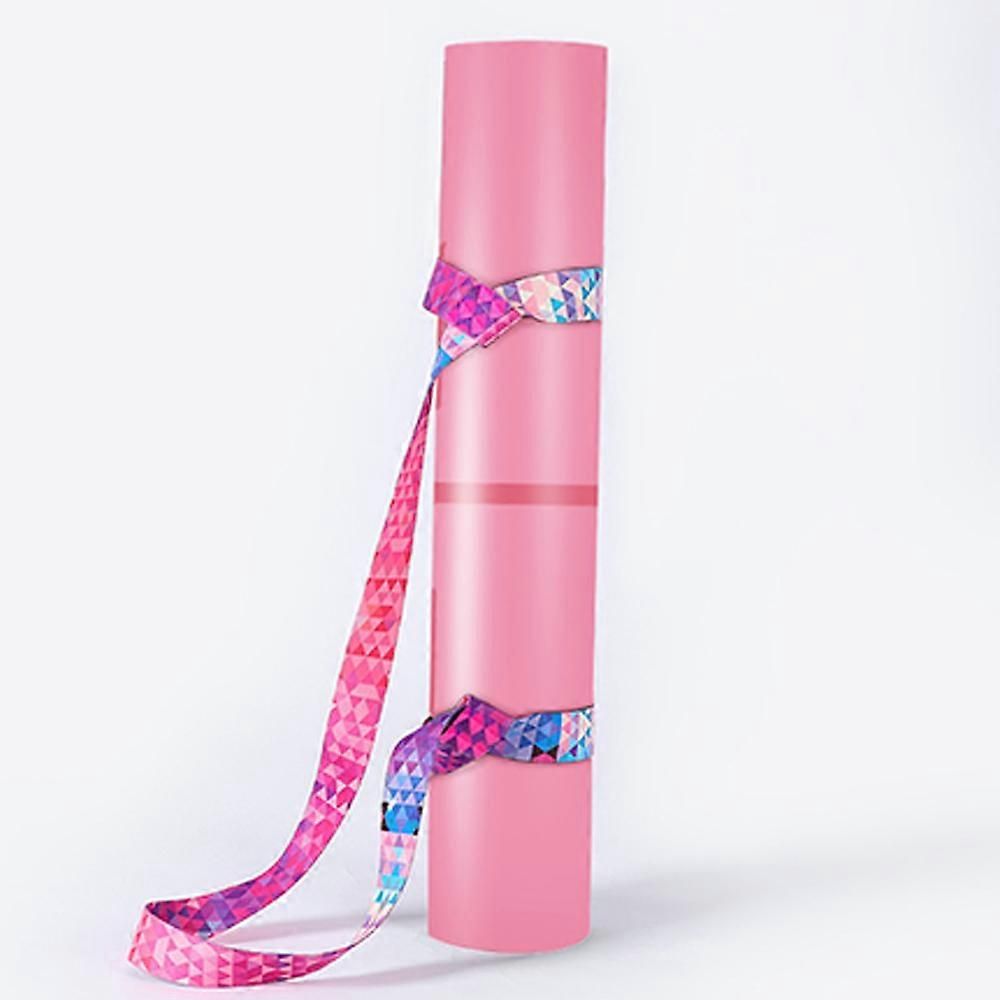 2-in-1 Yoga Mat Carry Strap & Stretch Strap with Adjustable Buckles for Yoga, Pilates & Fitness - Mixed color