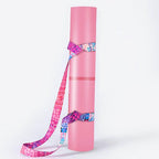 2-in-1 Yoga Mat Carry Strap & Stretch Strap with Adjustable Buckles for Yoga, Pilates & Fitness - Dark Blue
