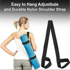 Yoga Mat Straps Adjustable Rings Fitness Mat Holder Gym Mat Carrier Portable Shoulder Straps Sling Stretch Straps for All Mat Sizes