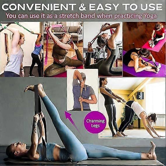 Yoga Mat Straps Adjustable Rings Fitness Mat Holder Gym Mat Carrier Portable Shoulder Straps Sling Stretch Straps for All Mat Sizes