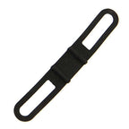 2pcs Bicycle Silicone Band High Stretch Silicone Straps Bicycle Fixing Straps - Black