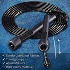 Jump Rope for Fitness and Exercise-Adjustable Jump Ropes with Handles Jumping Rope for Workout