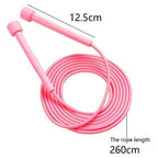 Speed Jump Rope for Fitness, Racing Skipping Rope with Ball Bearings, Adjustable Exercise Jump Rope for Cardio, Boxing, CrossFit & Workout - Pink