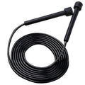 Speed Jump Rope for Fitness, Racing Skipping Rope with Ball Bearings, Adjustable Exercise Jump Rope for Cardio, Boxing, CrossFit & Workout - Black