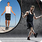 Adjustable Leather Jump Rope with Wooden Handles, Ball Bearing Speed Skipping Rope for Cardio, Boxing, Fitness, CrossFit & Exercise Training - Silver