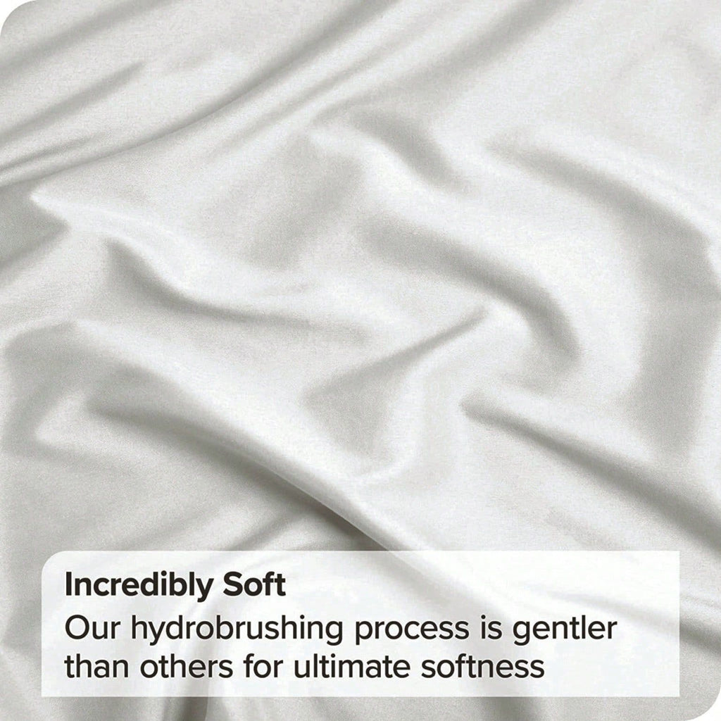 Hotel Soft Microfiber Duvet Cover Set-2000TC Quilt Cover Set & Pillowcases -1 Donna Cover Zipper Closure & 1 x Pillowcases-Breathable Bedding - Wrinkle, Fade, Stain Resistant(Raw white,Double)