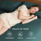 Hotel Soft Bed Sheet Set- Bedding Sheets & Pillowcases -Breathable Bedding - Wrinkle, Fade, Stain Resistant-Deep Pocket Flat Fitted Bed Sheet Set(Biscay blue,Double)